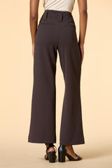 petite daily drive ponte pants- espresso Versona Apparel
