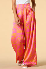 south of the border satin pants Versona Apparel