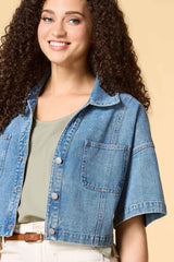 warming up denim jacket Versona Apparel