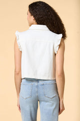casual plans denim vest Versona Apparel|Sale