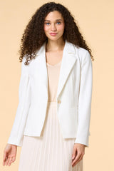 petite work week crepe blazer Versona Apparel
