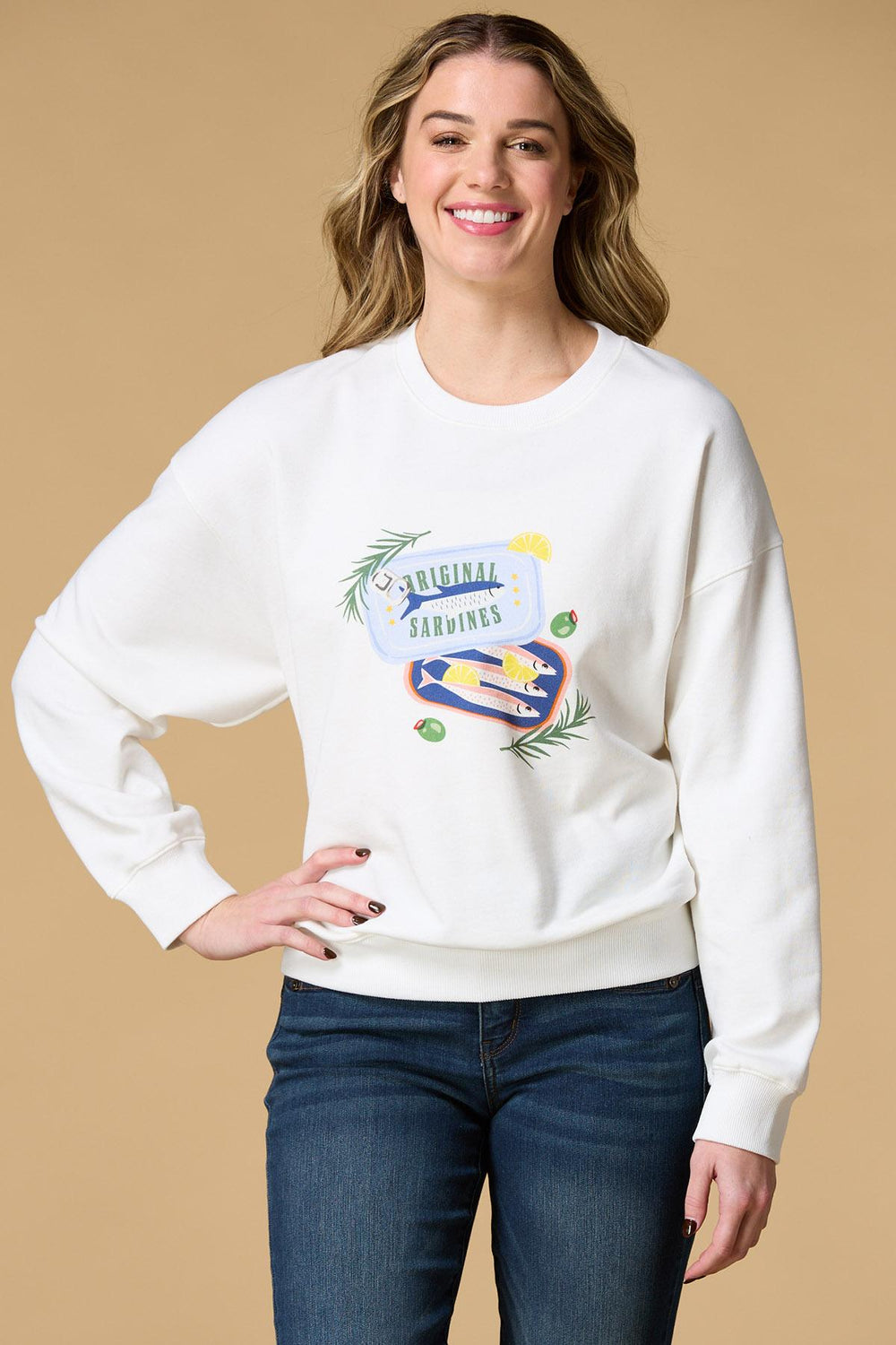 sardines at sunset sweatshirt Versona Apparel|Sale