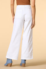 petite tulip season white jeans Versona Apparel