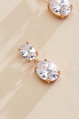 cubic zirconia dangly earrings Versona Jewelry