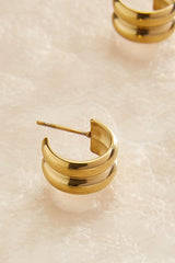waterproof double hoop earrings Versona Jewelry