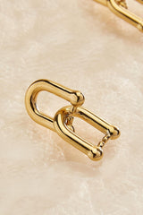 waterproof linked stud earrings Versona Jewelry