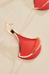 gold frame rubber tear earrings Versona Jewelry