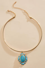 semi- precious turquoise pendant necklace Versona Jewelry