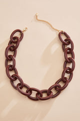 chunky lucite chain link necklace Versona Jewelry