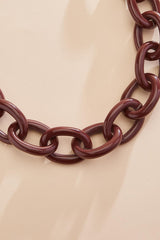 chunky lucite chain link necklace Versona Jewelry