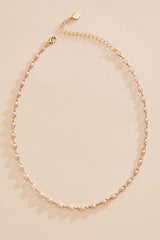 dainty pearl inset chain necklace Versona Jewelry