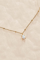semi- precious waterproof opal pendant necklace Versona Jewelry