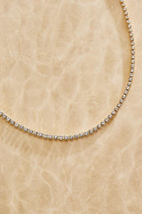 waterproof glass stone chain necklace Versona Jewelry