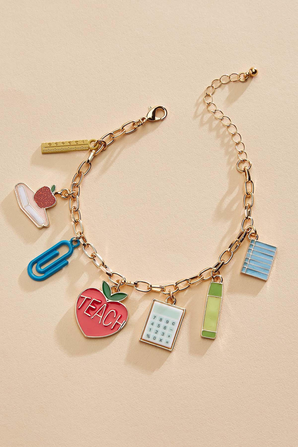 enamel teacher icon charm bracelet Versona Jewelry|Accessories
