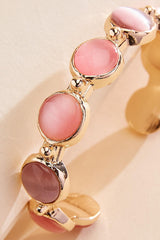 semi- precious multicolor stone cuff bracelet Versona Jewelry