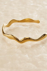 waterproof adjustable wavy cuff bracelet Versona Jewelry
