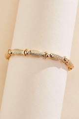 gold fish icon stretch bracelet Versona Jewelry