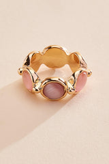 semi- precious multicolor stone ring Versona Jewelry