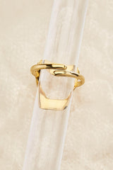 waterproof hammered heart ring Versona Jewelry