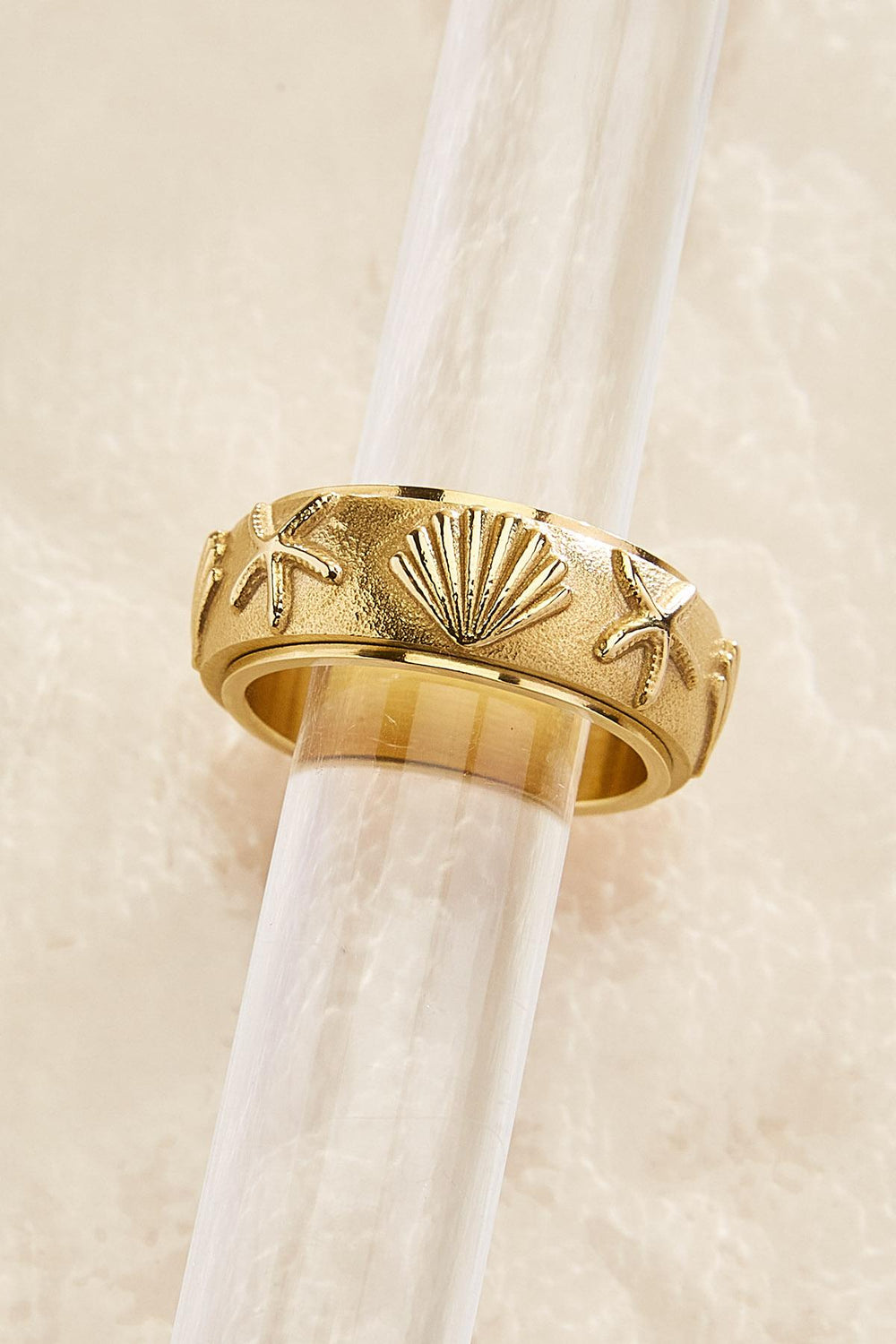 waterproof sea life icon fidget ring Versona Jewelry