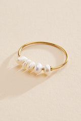 waterproof pearl fidget ring Versona Jewelry