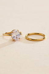 waterproof stainless steel ring set Versona Jewelry