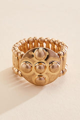 gold cross texture stretch ring Versona Jewelry|Sale