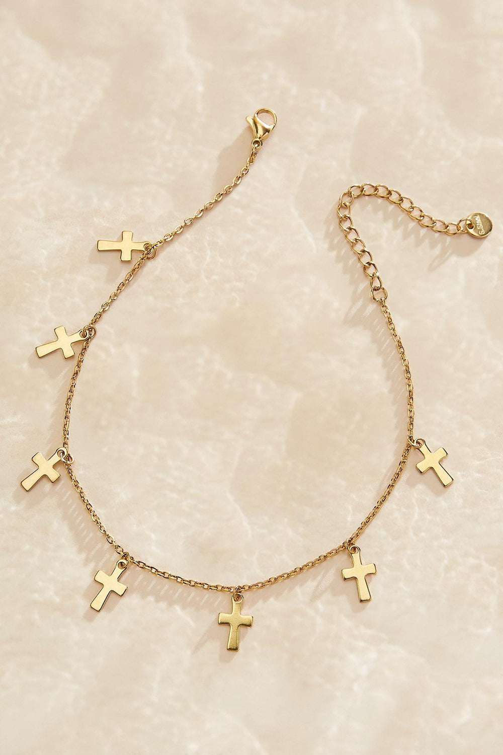 waterproof cross icon anklet Versona Jewelry