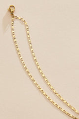 waterproof flat layered chain anklet Versona Jewelry