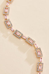 rectangle glass stone chain bracelet Versona Jewelry