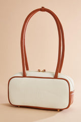 contrast piped bowler bag Versona Accessories