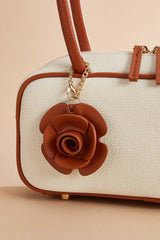 contrast piped bowler bag Versona Accessories