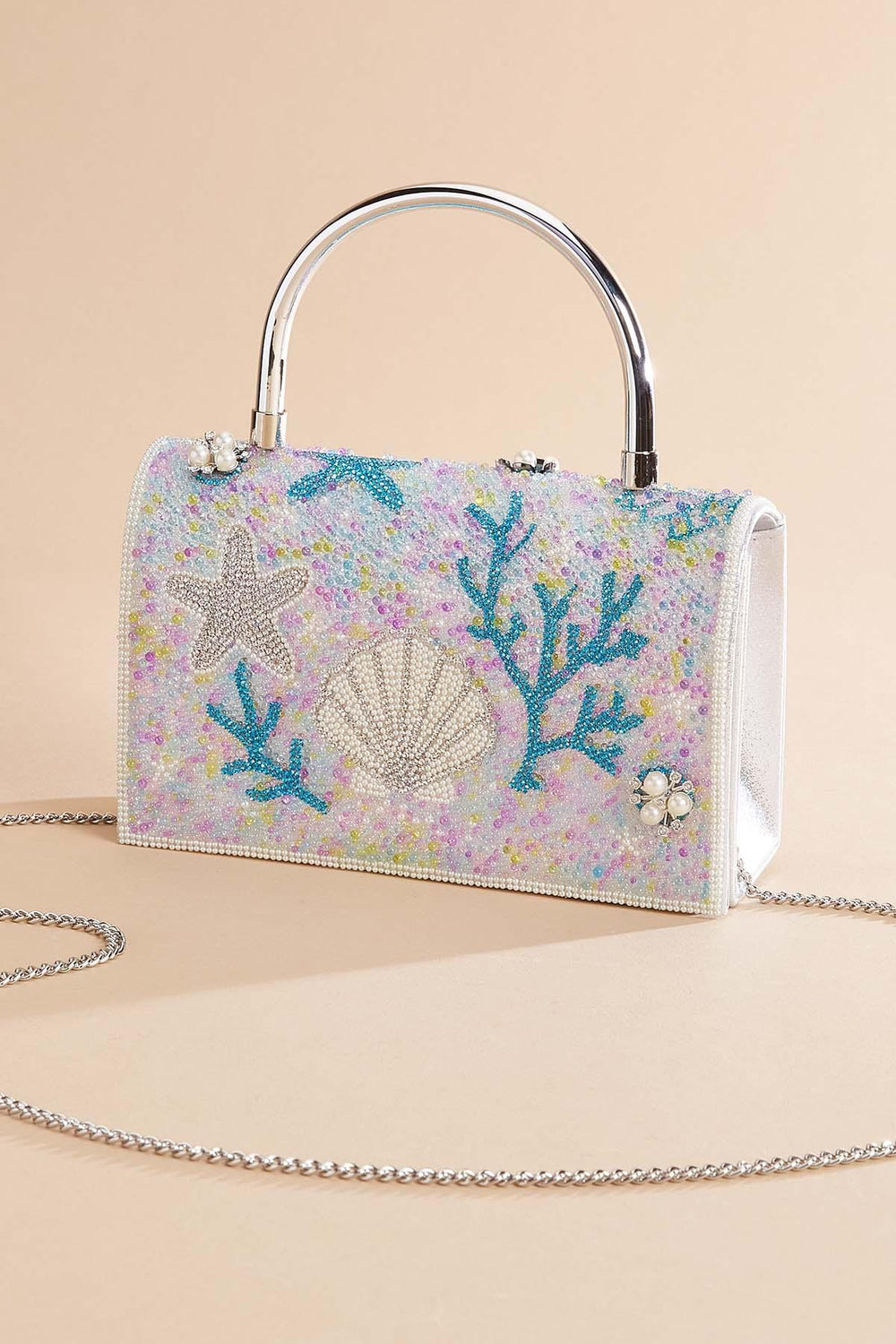 beach icon embellished bag Versona Accessories