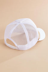 bride pearl chain trucker hat Versona Accessories
