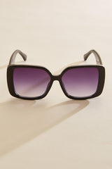 oversized gold ring square sunglasses Versona Accessories