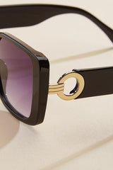 oversized gold ring square sunglasses Versona Accessories