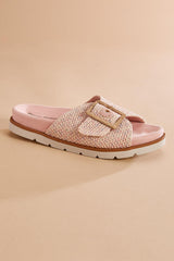 raffia foot bed platform sandals Versona Shoes|Sale