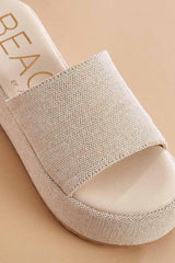 silver glittery platform sandals Versona Shoes|Sale