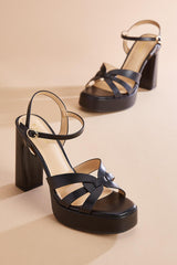 criss cross strap platform heels Versona Shoes|Sale