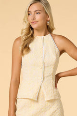sunny side up halter tank Versona Sale