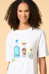 tequila sunrise sequin tee Versona Sale
