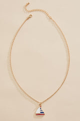 enamel sailboat pendant necklace Versona Sale