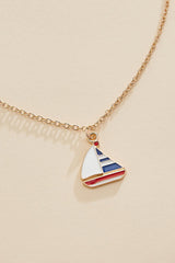 enamel sailboat pendant necklace Versona Sale