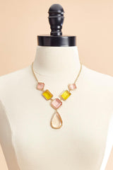 multicolor glass shape necklace Versona Sale