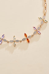 multicolor floral bib necklace Versona Sale