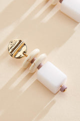 semi- precious beaded cylinder earrings Versona Sale