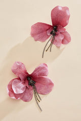 ombre floral beaded fringe earrings Versona Sale