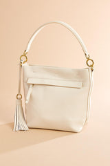 genuine white leather satchel Versona Sale