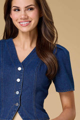 born in the usa denim top Versona Sale