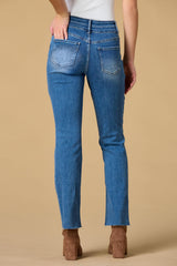 fray along jeans Versona Sale